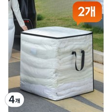 에프스토 다용도보관팩, 반투명+블랙, 4개