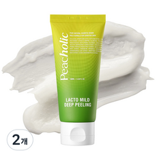 피치홀릭 비건 저자극 수분 얼굴각질제거 모공관리 락토 마일드 딥 필링젤, 2개, 100ml