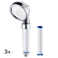바잉꾸미 여행용 샤워필터 3단 분사 방식, 3개
