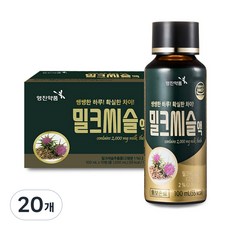 영진약품 밀크씨슬 액상 데일리 컨디션 케어 활력 관리 음료, 20개, 100ml
