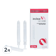 인클리어 VA 의약품 질정주입용기, WTK-01-WHITE, 2개