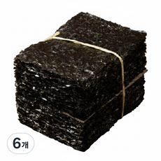 명식품본사 곱창김 [중포장] 50매 구워 쌈싸먹는김, 6개, 225g