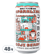 [공식] 보람바이오 청양산 구기자를 담은 구기자소다, 48개, 350ml