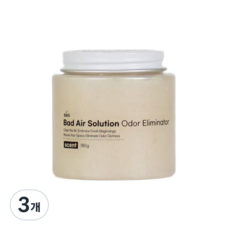 BAS 바스 초강력 생활 실내 탈취제 차량용 고체타입 센트 비누향, 3개, 180g