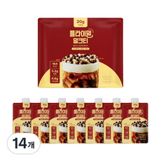 플라이밀 단백질쉐이크 밀크티 파우치, 14개, 45g