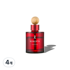 로베르타 차량용(실내용) 냄새 제거 액체형 레드피오레-빨간색, 120ml, 4개, 레드피오레향