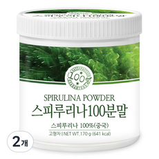 푸른들판 스피루리나 100% 분말 가루 스피룰리나 파우더, 170g, 2개
