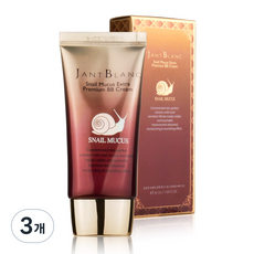 쟝블랑 달팽이 프리미엄 비비크림 촉촉 광채 커버, 3개, 50ml, 베이지