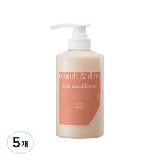 먼스앤데이즈 헤어 린스 퍼퓸 컨디셔너 우디 시트러스향, 5개, 500ml