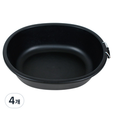 카시안 타원 미장다라이 GD 고무다라이 공구리 대야, 4개