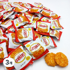 다파니 달콤 매콤 크리스피 바사삭 쌀과자 대용량 간식, 3개, 800g