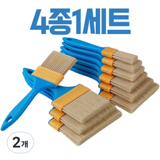 leoq 가구 페인트붓 벽 수성 페인트 브러쉬, 2개