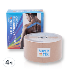 나사라 슈퍼텍스 키네시올로지테이프 5cm x 11m 대용량, 1개입, 4개