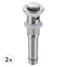 준앤코 스테인리스 자동 팝업 세면대 마개 화장실 욕실 자동 폽업, 스테인리스 팝업 A Type(오버홀O), 2개