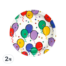 피플스파티 파티접시 풍선파티, 2개, 18개