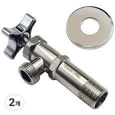 채움 스텐 관붙이 앵글밸브 SUS, 2개