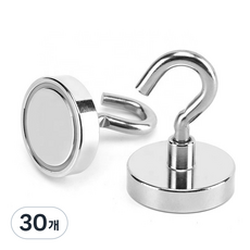 마니코 후크고리형 초강력 고리 자석 네오디움자석 36mm, 30개