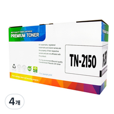 TN-2150 호환 토너, 4개, 검정