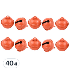 컬러방울 종 벨 크리스마스 장식, 40개, 오렌지