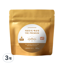 자연우리 백산잣 더 프리미엄 생식용 잣 지퍼백, 100g, 3개