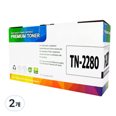TN-2280 호환 토너, 검정, 2개
