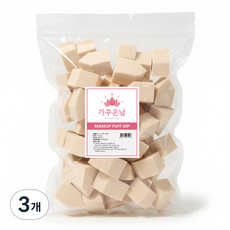 가꾸온날 대용량 메이크업스펀지 하우스퍼프, 3개, 50P