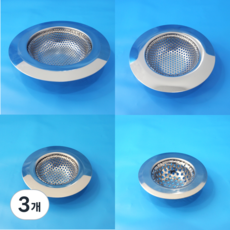 띵크프로덕트 싱크대 세면대 화장실 배수구 거름망, 특소, 3개, 1개