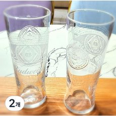 버드와이저생맥주잔 버드와이저 500ml생맥주잔, 2개