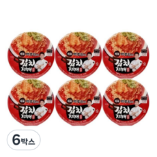 빽쿡 백종원 김치찌개 컵라면 신제품, 6박스