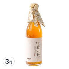 저온압착 통들깨 오늘들기름, 3개, 350ml