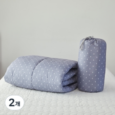 사계절 아웃도어 캠핑 꿀잠이불/ 휴대용 이불(싱글/경량/차박), 2개, 그레이