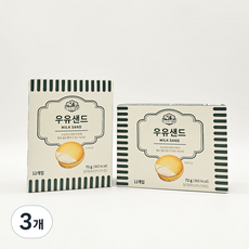 ㅇㅊㅁㅅ목장 우유샌드(소) 제주도, 3개, 72g