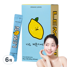 뚜띠프루티 나는 레몬이에오 유기농 레몬즙, 6개, 280ml