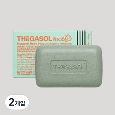 때가솔 때비누 쑥비누 각질제거 미용비누 샤워비누 목욕비누, 100g, 2개입