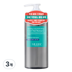 밀로베 본딩 리프레쉬 쿨 샴푸 아쿠아민트, 1L, 3개