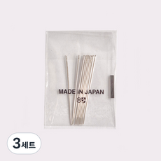 일제 8호 손바늘 비즈바늘 실크 퀼트 (10개입), 3세트