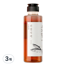 백미담 국산 어간장 진한 숙성멸치액젓 원액, 400g, 3개