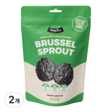 트러스티푸드 강아지 동결건조 야채 간식, 방울양배추, 40g, 2개