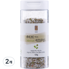 [손봉훈천일염] 솔트레인보우 허브 천일염, 2개, 120g