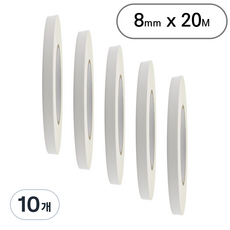 아트위브 마스킹 테이프 종이테이프 아이보리 8mm, 10개