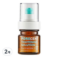 포어센트 타이트닝 솔루션 나이아신아마이드 20% 쿨링 세럼, 40ml, 2개