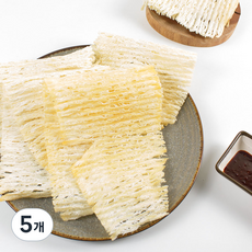맥반석 버터구이오징어 석쇠구이 철판구이오징어, 5개, 140g