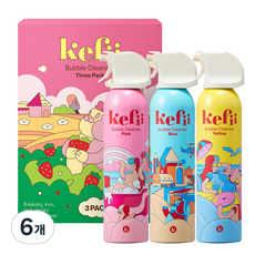 케피 유아 버블클렌저 3종 세트, 6개, 200ml 6개, 200ml