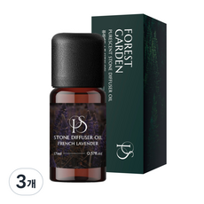 퓨레센트 스톤 디퓨저 화산석 방향제 오일, 3개, 17ml, 포레스트가든