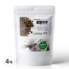 늘해찬 볶은 국산 결명자차 티백 삼각티백 대용량, 1g, 50개입, 4개
