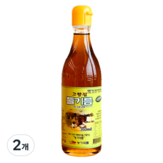 맑고 깨끗하고 고소한 들기름, 2개, 350ml