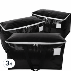 든든백 특대형 이사 여행 수납 가방 이사 박스 방수, 3개, 블랙