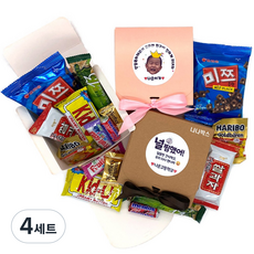 나나박스 미니 과자 간식 세트 구디백, 중형, 4세트