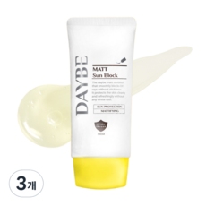 데이비 매트 선블럭 SPF50+ PA++++, 3개, 50ml