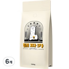 탬파카 바리스타 블렌드 커피 원두, 홀빈(분쇄안함), 1kg, 6개